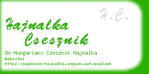 hajnalka csesznik business card